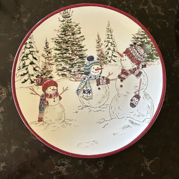 William Sonoma snowman salad plates - Picture 3 of 5